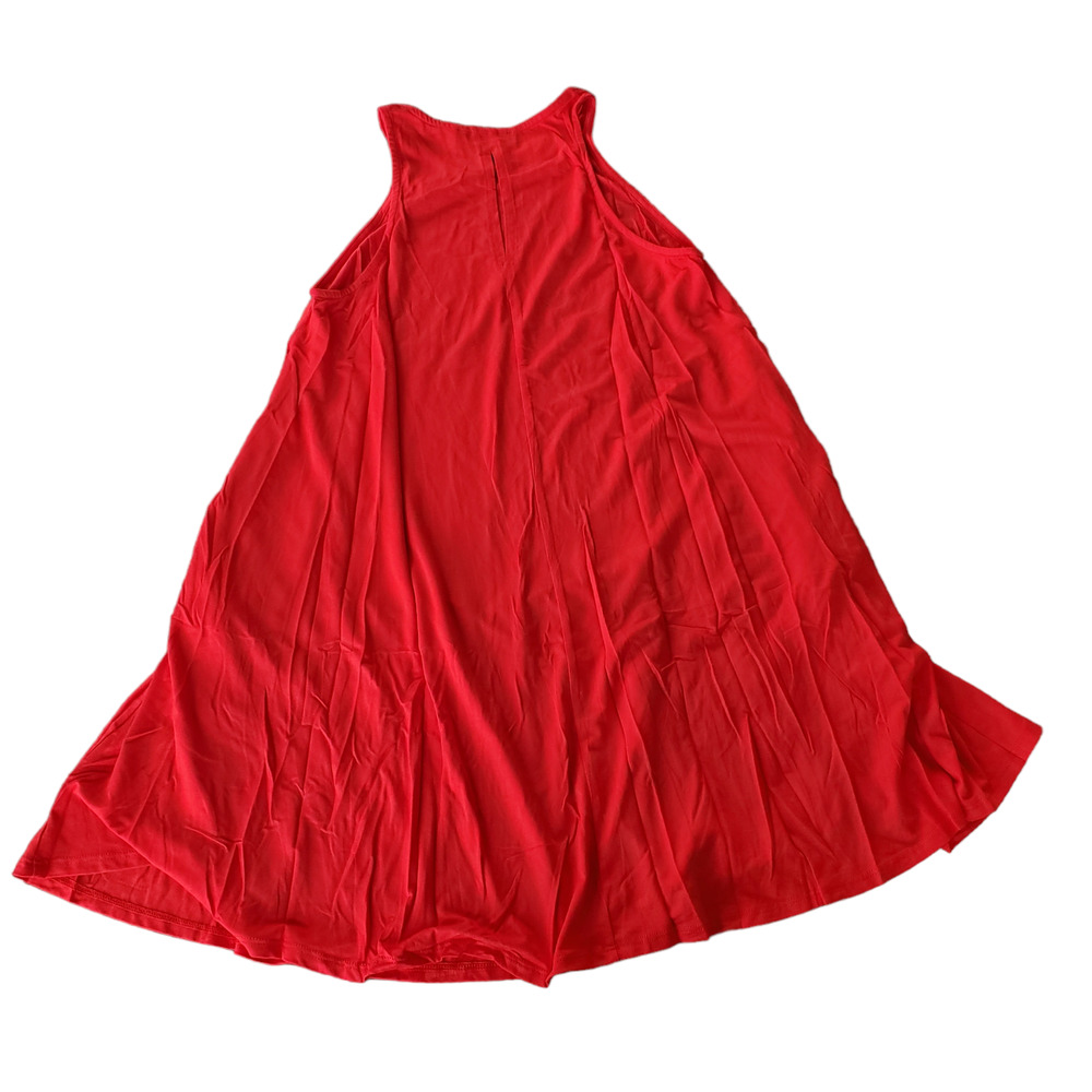 Lulus Red Sleeveless Swing Dress Size M NWT - Picture 5 of 12